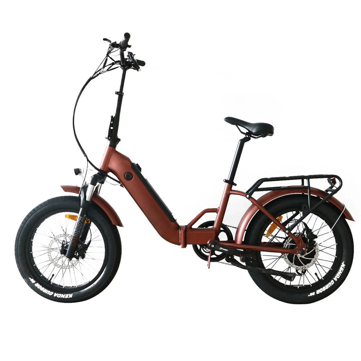 Coastal Cruiser CC Folding 750w Step Thru Ebike 20x3 Fat Tire Folding Electric Bike - Folding eBike - COAST|FOLDI|WHITE|0018 eBike Super Shop