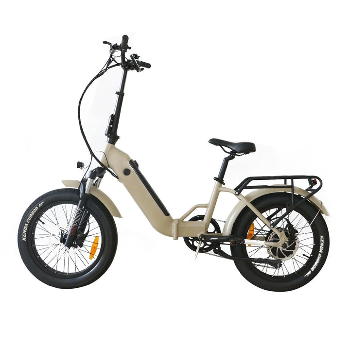 Coastal Cruiser CC Folding 750w Step Thru Ebike 20x3 Fat Tire Folding Electric Bike - Folding eBike - COAST|FOLDI|WHITE|0018 eBike Super Shop