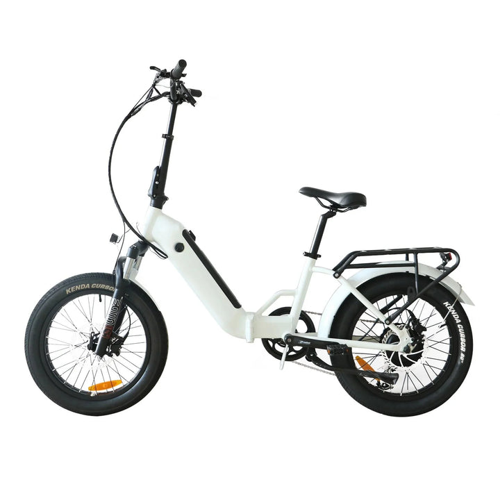 Coastal Cruiser CC Folding 750w Step Thru Ebike 20x3 Fat Tire Folding Electric Bike - Folding eBike - COAST|FOLDI|WHITE|0018 eBike Super Shop