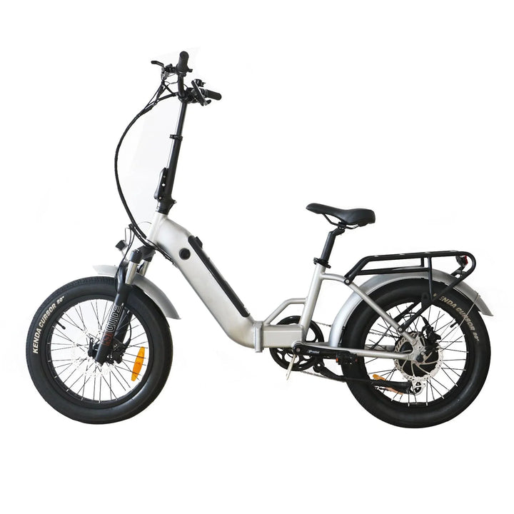 Coastal Cruiser CC Folding 750w Step Thru Ebike 20x3 Fat Tire Folding Electric Bike - Folding eBike - COAST|FOLDI|WHITE|0018 eBike Super Shop