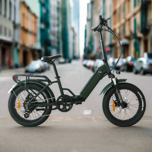 Coastal Cruiser CC Folding 750w Step Thru Ebike 20x3 Fat Tire Folding Electric Bike