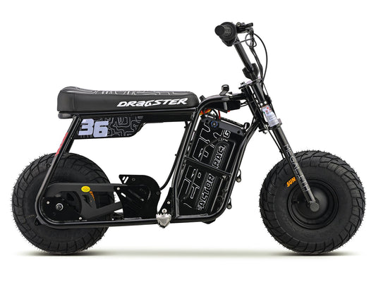 EBOX Dragster Mini Bike - 2000w Micro Ebike 16x4 Electric eMoto Style Electric Minibike