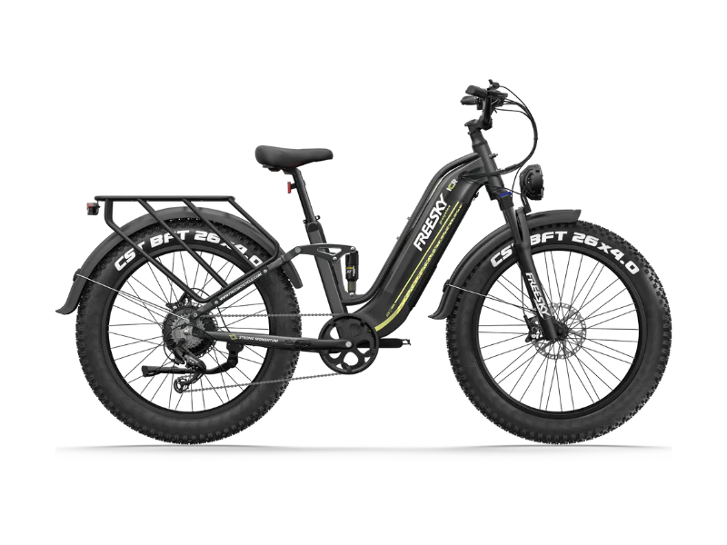 eBike Freesky Wild Cat Ultra A-340 - Black - EZE Ryders Electric Bike Shop