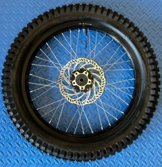 eMoto Shinko 241 Dual Sport 19" rear wheel and tire set for eMoto bikes, made for Talaria, Surron, eRide Pro V1 & V2 ** NOT FOR eRide Pro V3 **, and Throne, available at eBike Super Shop, offering exceptional traction, durability, and performance for both off-road and on-road riding.