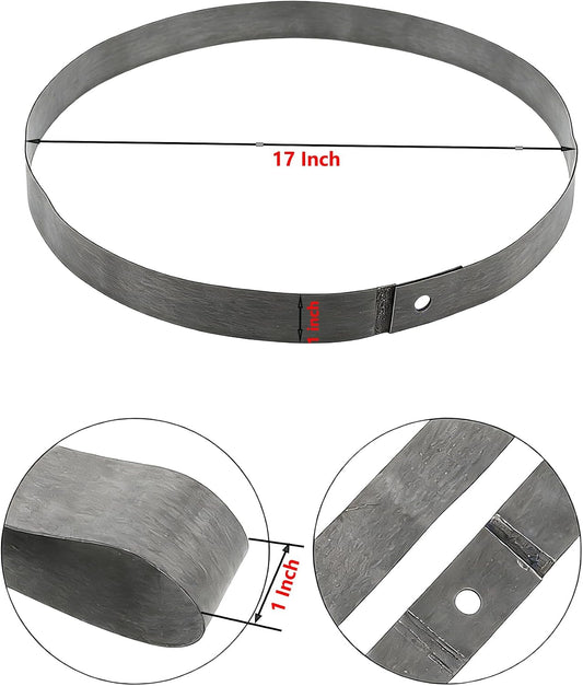 A roll of eBike rim tape measuring 17 inches by 25mm, displayed against a plain background.