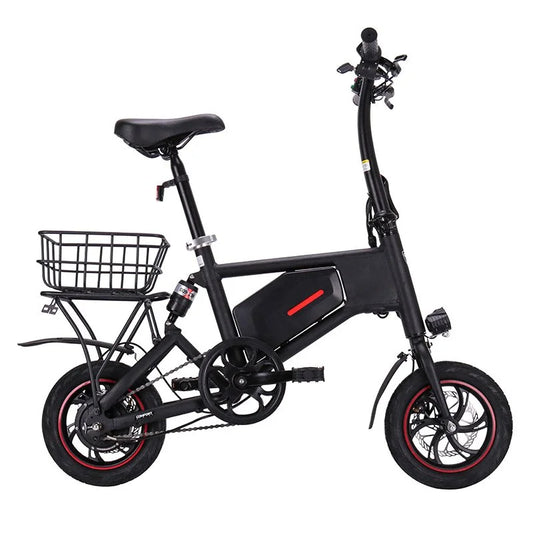 Black Ampira X5 eBike, side view, showcasing frame design and wheels