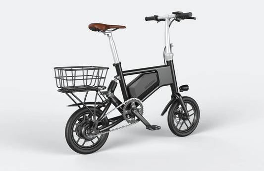 Black Ampira X5 eBike, side view, showcasing sleek frame design and modern features