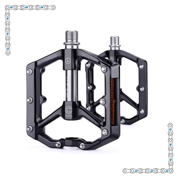 eBike Black Aluminum Pedals for Electric Bike - Accessories - EBIKE|ACCES|BLACK|0409 eBike Super Shop