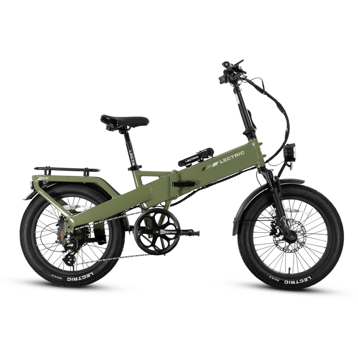 Pine Green LECTRIC XP4 750W Step Over eBike, side view, product image