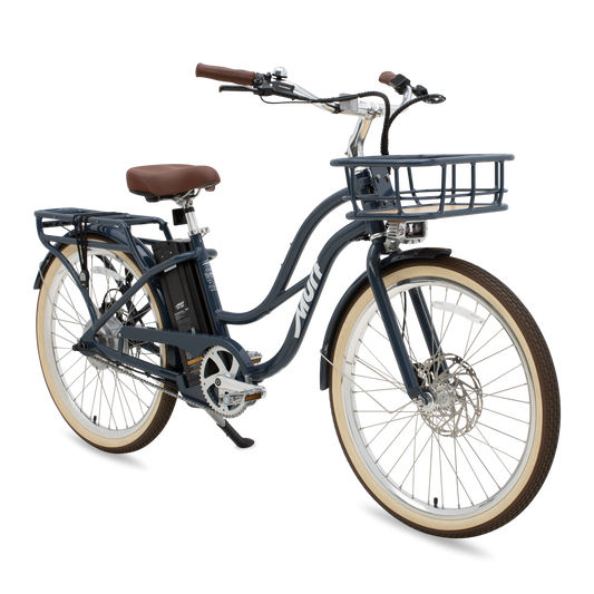 Marine blue Murf Gigi eBike side view against a white background