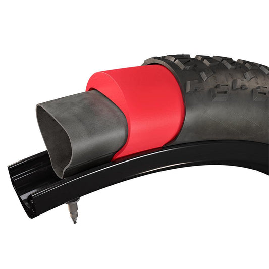 Red Tannus Armour eBike tire liner sized 20x4.0-4.8 displayed on a white background