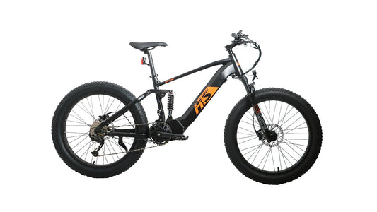 EUNORAU FAT - HS/Hunter X8 - Step Over - EUNOR|FAT - H|Black eBike Super Shop
