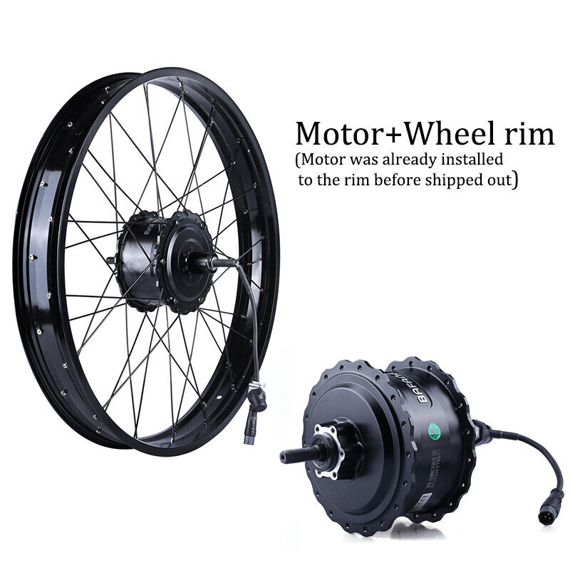 Wheel Rim Motor 20x4 Rear wheel assembly - 48V 750W Bafang motor - EZE Ryders Electric ...