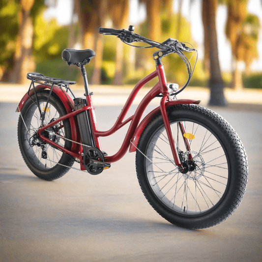 Fat Tire Step Thru 26x4 - 52v Beach Cruiser Electric Bike - Cruiser - 210000000770 eBike Super Shop