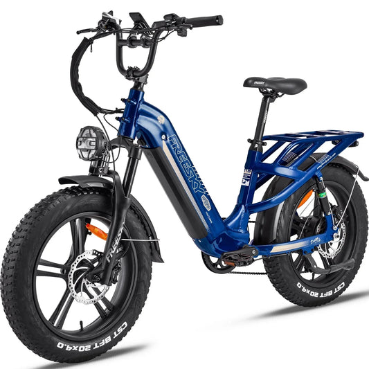 FREESKY Rocky 750 w Step Thru Ebike 20x4 Fat Electric Cargo eBike