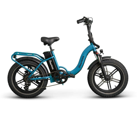 Happy Folding Step - Thru - Ebike - sku - 43642643611949 eBike Super Shop