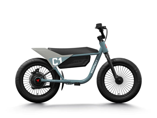 HIMIWAY C1 Kids E-Bike 350 w Step Over Ebike 16x3 Fat Electric Mini Fat Tire eBike