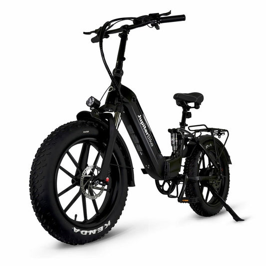JUPITER Folding Fat Tire eBike Defiant ST - Folding Step Thru 750 w Electric Folding eBike - Folding Ebike - JUPIT|BLACK|1843 eBike Super Shop