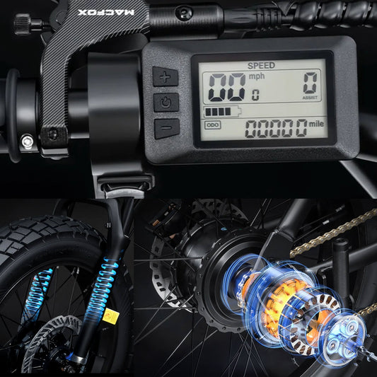 MACFOX X7L - Step Over - Macfox - X7L - eBike - Black - Box eBike Super Shop