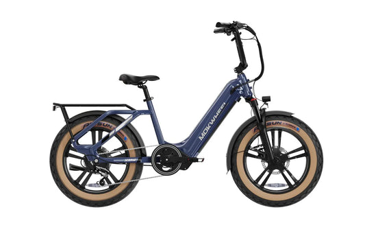 MOKWHEEL Scoria 750 w Step Thru Ebike 20x4 Fat Tire Electric Cargo eBike