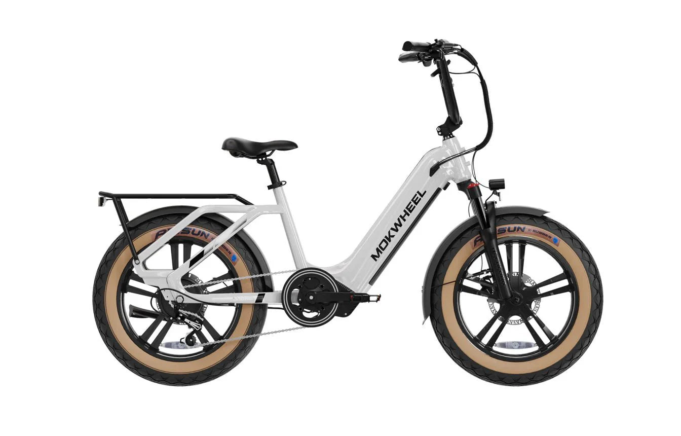 Mokwheel Scoria Cargo Bike | Electric Bike for Adults | 48V 19.6Ah 750W 20 Fat Tire
