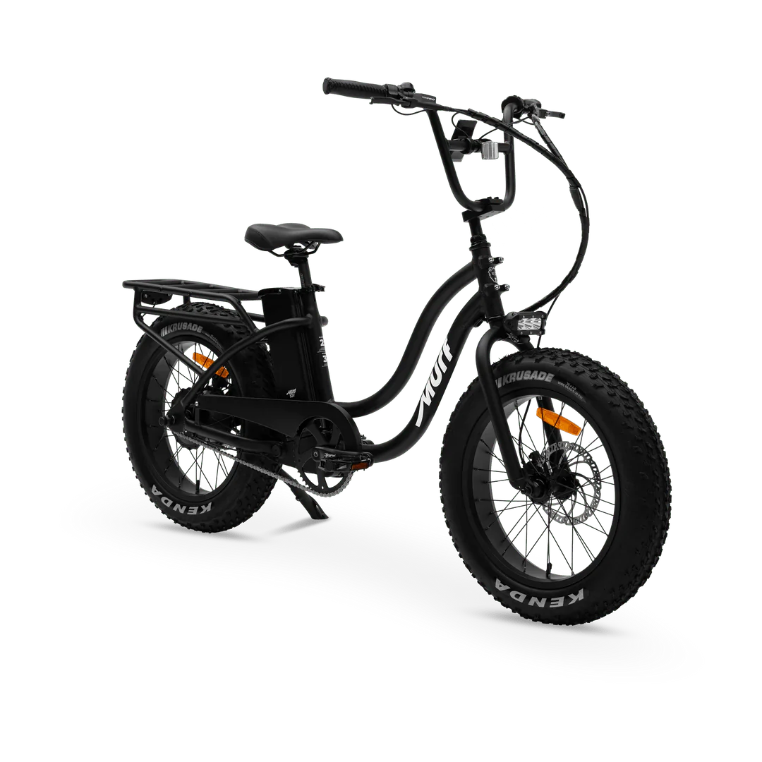 MURF Electric Urban eBike Higgs Step - Thru - 52v 750 w Fat Tire Electric Beach Cruiser eBike - Fat Tire Cruiser eBike - MURF|BLACK|2286 eBike Super Shop