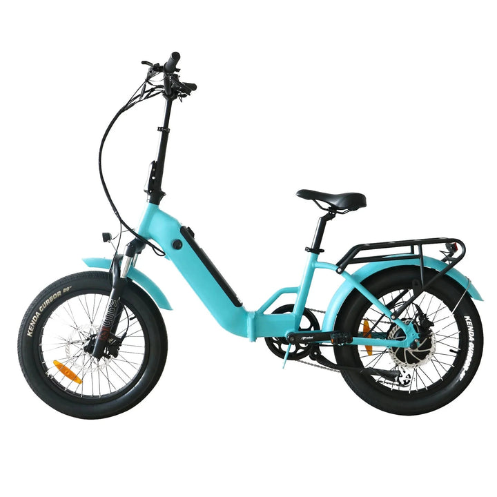 OB eBikes COASTAL CRUISER CC Folding 750 w Ready to Ride Step Thru Ebike 20x3 Electric Folding eBike - Folding Ebike - eBike Super Shop