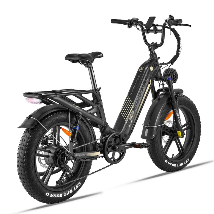 OB eBikes FREESKY Rocky 750 w Ready to Ride Step Thru Ebike 20x4 Electric Cargo eBike - Cargo eBike - eBike Super Shop