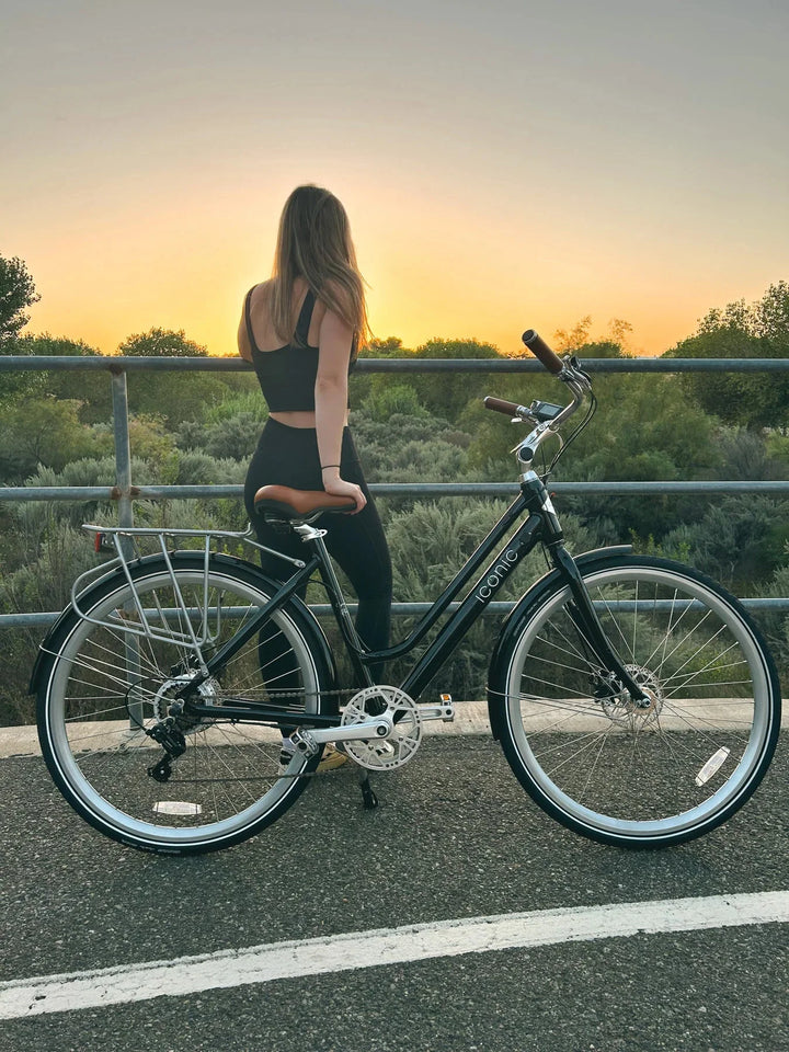 OB eBikes ICONIC Ultralight Step Thru 350 w Ready to Ride Step Thru Ebike 700x35C Electric Vintage eBike - Beach Cruiser eBike - eBike Super Shop