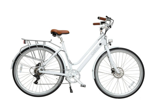 OB eBikes ICONIC Ultralight Step Thru 350 w Ready to Ride Step Thru Ebike 700x35C Electric Vintage eBike