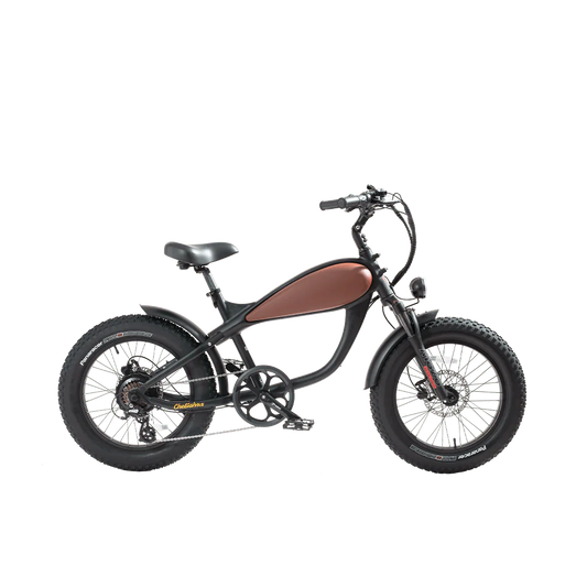 OB eBikes REVI Cheetah Mini 500 w Ready to Ride Step Over Ebike 20x4 Electric Vintage eBike - Mini eBike - eBike Super Shop