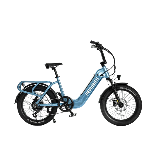 REVI Runabout 2 750w Step Thru Ebike 20x3 Fat Tire Mini Electric Cargo eBike