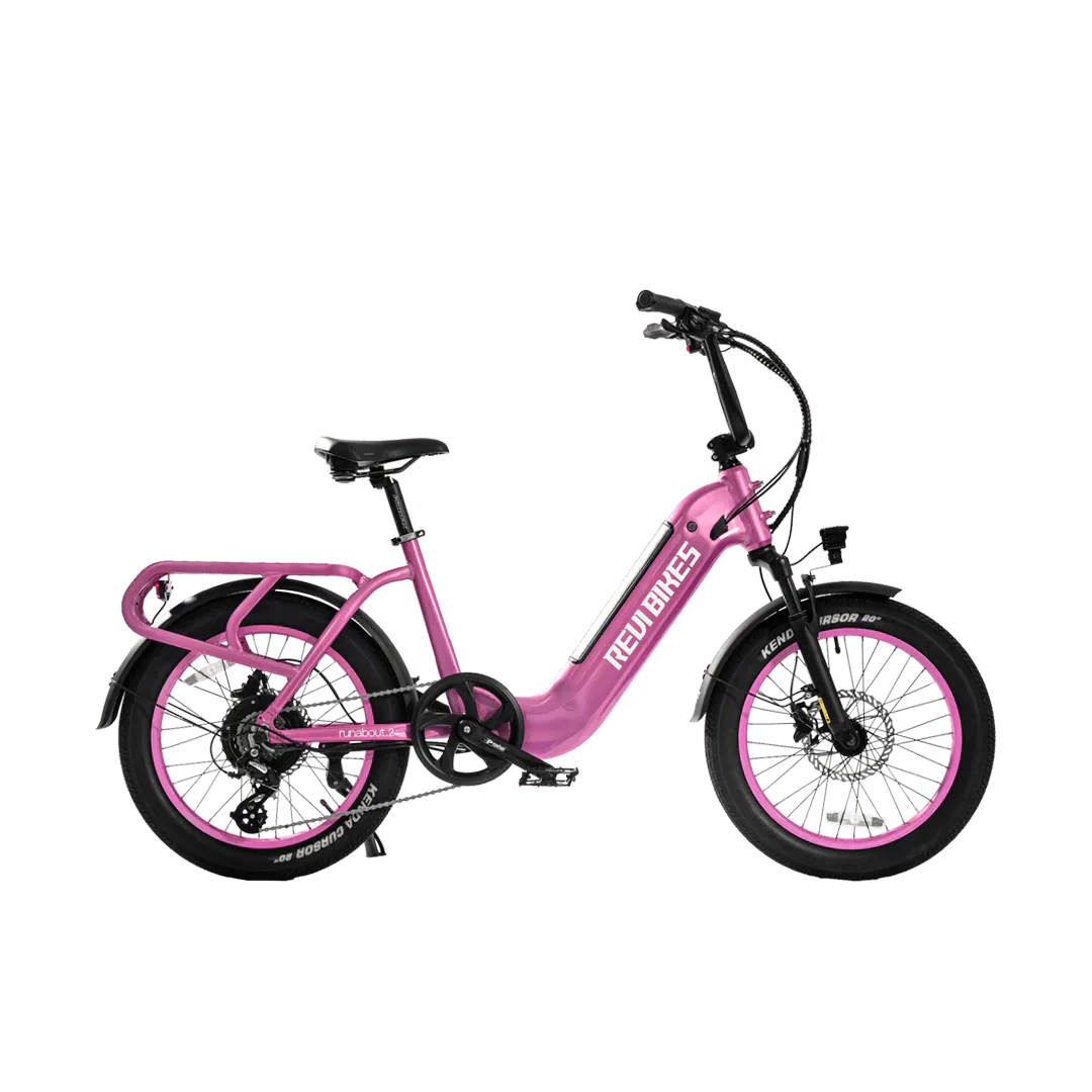 REVI Runabout 2 750w Step Thru Ebike 20x3 Fat Tire Mini Electric Cargo eBike