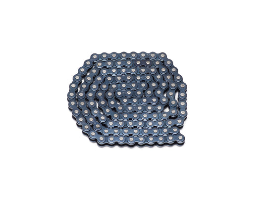 Stomp Ebox Dragster Chain 219H, 108 link, stock product image showing a metal motorcycle chain coiled in a loop on a plain background.