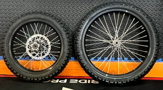 Surron eMoto Wheel Set Shinko 244 Dual Sport 17"/21" Front & Rear Wheel & Tire Set for Moto Bikes *Does not include rotor or sprocket* - Surron Wheel & Tire Set - EBIKE|2788 eBike Super Shop