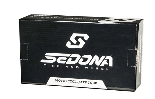Product image of a Sedona inner tube, size 2.75-3.00-18, featuring a TR-4 valve stem.