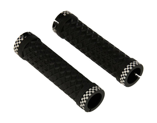 ODI Vans MTB LockOn Grips -  Black w/ Checker Clamp