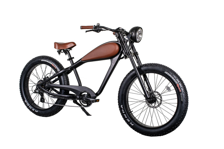 Cheetah OG Cafe' Racer Electric Bike Black / 48V 17.5Ah (840Wh)